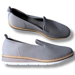 EUC Adam Tucker Alana 15 Women Taupe Knit Slip On Loafer Shoes Size 8M